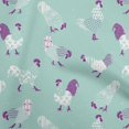 thumbnail image 1 of oneOone Rayon Light Mint Green Fabric Rooster Cock Craft Projects Decor Fabric Printed By The Yard 56 Inch Wide, 1 of 4