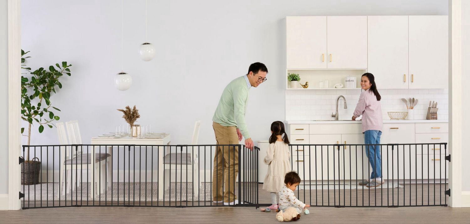 Super Wide Adjustable Baby Gate and Play Yard