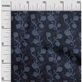 thumbnail image 2 of oneOone Velvet Medium Blue Fabric Floral Sewing Material Print Fabric By The Yard 58 Inch Wide, 2 of 5