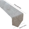 thumbnail image 3 of JASKFLY Long Table Sheer Runner for Weddings & Parties Solid Color Linen Table Runner 30x210cm(120 -150cm Tables)Grey, 3 of 9