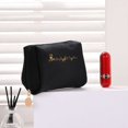 thumbnail image 1 of Langgg Velvet Zipper Handheld Makeup Bag, 1 of 2