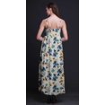 thumbnail image 4 of Bimba Robe Longue Maxi Bohème à Bretelles Sans Manches Imprimée Florale pour Femme - Très Petit, 4 of 6
