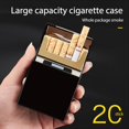 thumbnail image 4 of 2 Pcs Étui à Cigare en Aluminium Léger, Porte-Tabac, Boîte de Poche, Contenant de Rangement, Accessoires pour Cigarettes, Rouge, 4 of 5