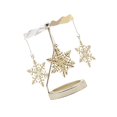 thumbnail image 2 of ziyahi Rotating Candlestick Metal Rotating Tea Light Candle Holder for Fireplace Snowflake, 2 of 9