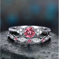 thumbnail image 1 of FcBaudy Bague en Diamant en Acier Inoxydable Incrustée de Diamant pour Drainage du Métabolisme Ring Ring Ring, 1 of 3
