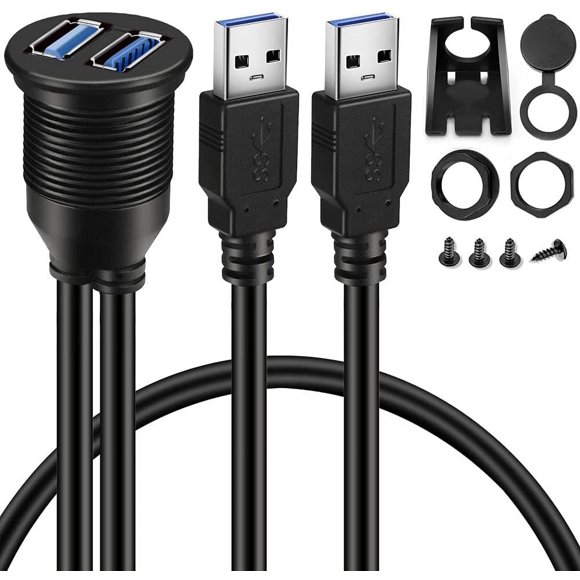 BATIGE 2 Ports Double USB 3.0 Mâle à USB 3.0 Femelle aux Affleurements Câble de Montage de Voiture pour Camion de Voiture Bateau Moto Tableau de Bord -6ft -6ft - 2 Port Port Port Port Port Port Port Port Port Port Port Port Port Port Port Port Port Port USB 3.0 Port USB 3.0 USB 3.0 USB 3.0 USB 3.0 Mâle 3.0 Mâle 3.0 Mâle 3.0 Mâle 3.0 Mâle 3.0 Mâle à USB 3.0 Mâle à USB 3.0 Mâle à USB 3.0 Mâle à USB 3.0 Mâle à USB