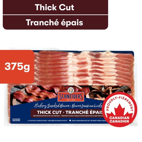 Schneiders Double Smoked Thick Cut Bacon, 375 g