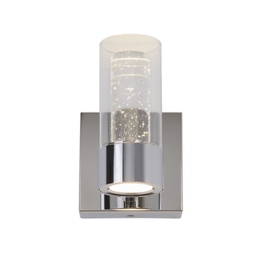 Artika Ratio Modern LED Wall Sconce Light Fixture, Chrome