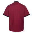 thumbnail image 2 of TOPTIE Veste de Chef Unisexe à Manches Courtes, Rouge, 2 of 8