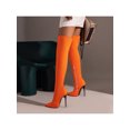 thumbnail image 4 of Woobling Women Slip Resistant Thigh High Boot Work Tall Comfortable Heels Orange Red 8, 4 of 9