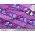 thumbnail image 3 of Soimoi Purple Rayon Fabric Monster Cartoon Print Sewing Fabric Yard 42 Inch Wide, 3 of 3