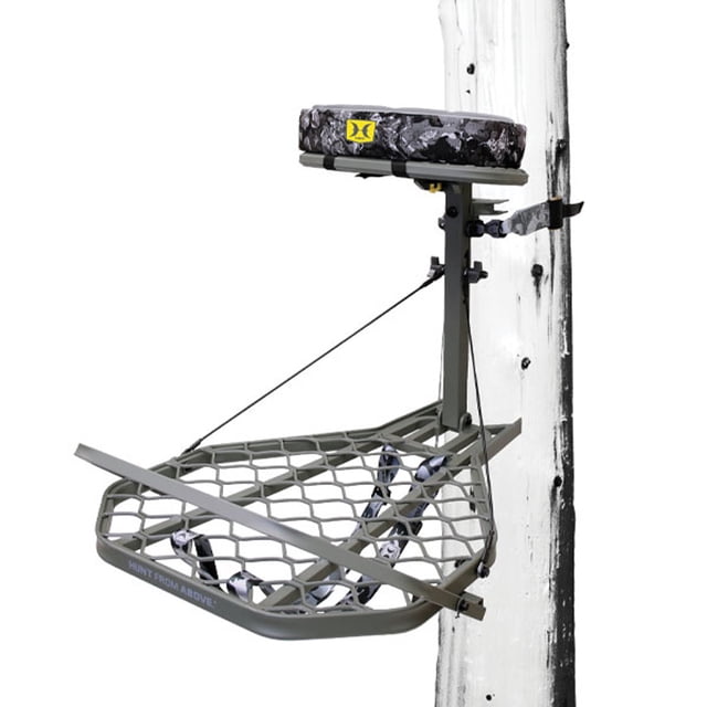 Hawk Helium Support d'Arbre Suspendu Pro, Siège en Mousse Mémoire Équipement de Chasse, 34,75 x 24,5 Pouces