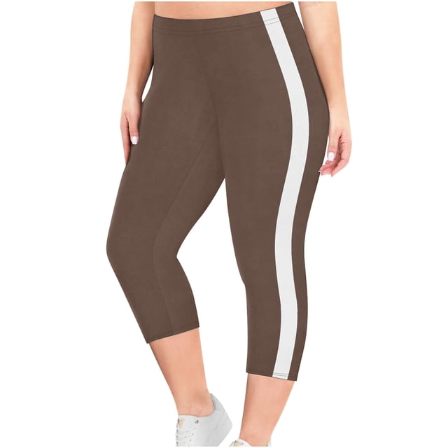 Yuyuzo Leggings Capri pour Femmes Décontractés Taille Haute Entraînement Extensibles Confortables Yoga Pantalons de Compression