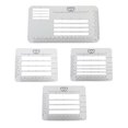 thumbnail image 2 of jifeng Pack de 4pcs Enveloppe Adresse Pochoir, Solide Plastique Adressage Guide Modèle, 2 of 9