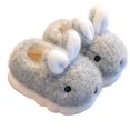 thumbnail image 2 of RXIRUCGD Winter Children Add Plush Non-slip Keep Warm Home Cotton Slippers( Gray, Size:36 ), 2 of 3
