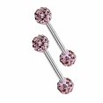 thumbnail image 3 of Maoww 1 Pair Rhinestone Lip Chin Ring Ear Stud Stainless Steel Piercing Lip Rings Internal Thread Lip Rings Body Jewelry, 3 of 7