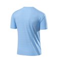 thumbnail image 4 of CHGBMOK T-Shirts pour Homme Couleur Unie Décontracté Sport Ample Manches Courtes Col Rond Chemisiers Haut Tailles M-5TG, 4 of 4