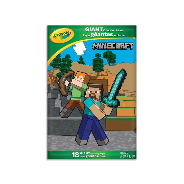 Crayola Giant Colouring Pages, Minecraft