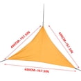 thumbnail image 2 of Qocolhg Auvent Pare-Soleil Extérieur, Protection UV, Résistant à la Décoloration, aux Déchirures et à la Rouille, Auvent Pare-Soleil Triangulaire, Bords Courbés Bloque la Lumière du Soleil, Voile Respirante, Patio Extérieur, Pelouse Jardin Sable, 157 Pouces, Orange, 2 of 6