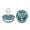 Island Sea, variant on BIBS Pacifiers - De Lux Collection | BPA-Free Baby Pacifier | Made in Denmark | Set of 2 Premium Soothers | Age Size One Size