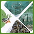 thumbnail image 3 of The Magic Foldable Fishing Trap, Auto-Foldable Strengthened Fishing Trap Net Fishing Kit,Fishing Bait Trap Portable Fishing Net for Crab Crayfish Fish Minnow Shrimp, 3 of 6
