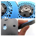 thumbnail image 4 of Sander Pad Replacement, Round Uniform Arrangement High Density Strong Heat Dissipation 17 Hole Sander Pad  For 6in Cushion, 4 of 8