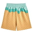 thumbnail image 4 of MIASHUI Shorts à Imprimé Graphique pour Garçons et Filles, Shorts de Plage Décontractés d'Été Confortables, Vert, 7-8 Ans, 4 of 4