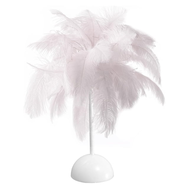 Creative Feather Bedroom Lamp Bedside Lamp Nightlight Wedding Room Warm Decorative Light Bedroom