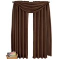 thumbnail image 1 of sheetsnthings Chocolate One Soho Scarf Window Treatment 42x216 Long, 1 of 4