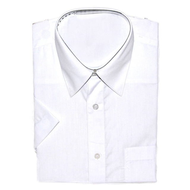 Gravity Threads Mens Dress Shirt Short Sleeve , S White