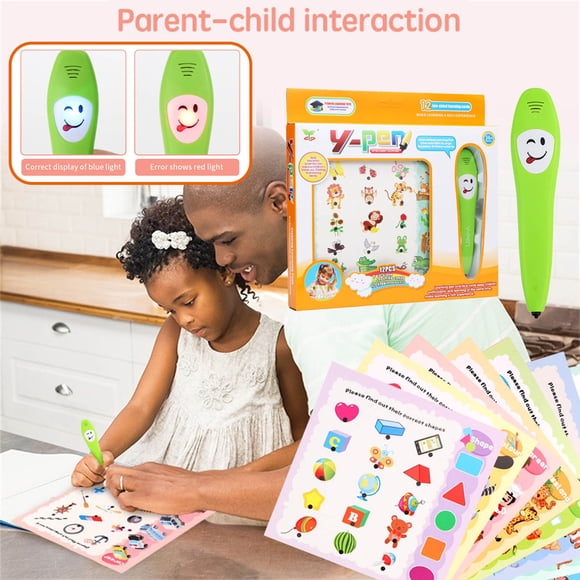 CEHVOM Toys Games Kids,Christmas Decorations,Baby Toys Clearance,Novelty Gag Toys for Girls Boys,Christmas Gifts for Kids,English Learning Electronic Book with Smart Pen Early Educational Book