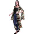 thumbnail image 3 of Moomaya Viscose Georgette Printed Long Shrug Slit Sleeves Cardigans For Women, 3 of 5
