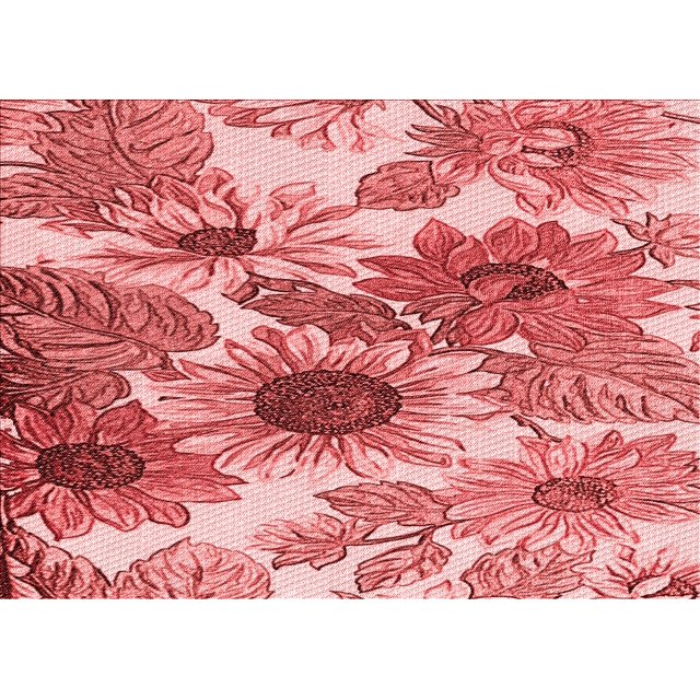 Ahgly Tapis Rectangulaire Lavable en Machine Intérieur Transitionnel Rose Pastel, 7 Pieds x 10 Pieds