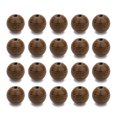 thumbnail image 1 of facefd Perles en Bois Naturel Rond Bijoux Accessoires Pas de Bavure Pas de Forme Étrange Perles Lâches avec Trou Rétro Collier de Mode Faisant Pack 12mm Trou 1.5mm 50Pieces, 1 of 9