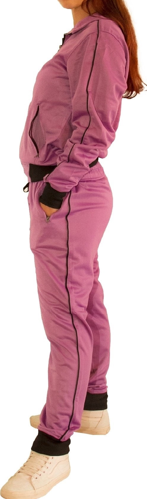 Women's Classic Jogger Tracksuit Track Jacket & Trackpants Oufit