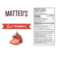 thumbnail image 5 of Matteo's Sugar Free Fruit Syrup, Strawberry, 750mL, 0 Calories, 0 Sugar, (Single Bottle), 5 of 5
