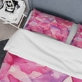 thumbnail image 4 of Designart "Fusion of Pink Gemstones II" Abstract Shapes Bedding Covert Set - Abstract Pink Modern Bed Set With 2 Shams, 4 of 6
