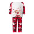 thumbnail image 2 of Family Matching Christmas Pajamas Set Snowman Printing Tops Long Pants Sleepwear, 2 of 10