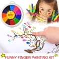 thumbnail image 1 of Funny Finger Painting Kit Funny Finger Painting Kit For Kids  Washable Finger Paint Finger Drawing Toys DIY Crafts, 1 of 8