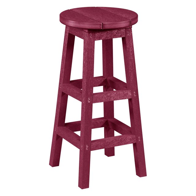 Tabouret de Bar Extérieur Sans Dossier en Plastique Recyclé HN Logan pour l'Extérieur