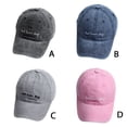thumbnail image 4 of Women Baseball Cap Men Casquette Washed Dyed Snapback Baseball Hat Washed Caps Hats Bad Hair Day Adjustable Caps, 4 of 8
