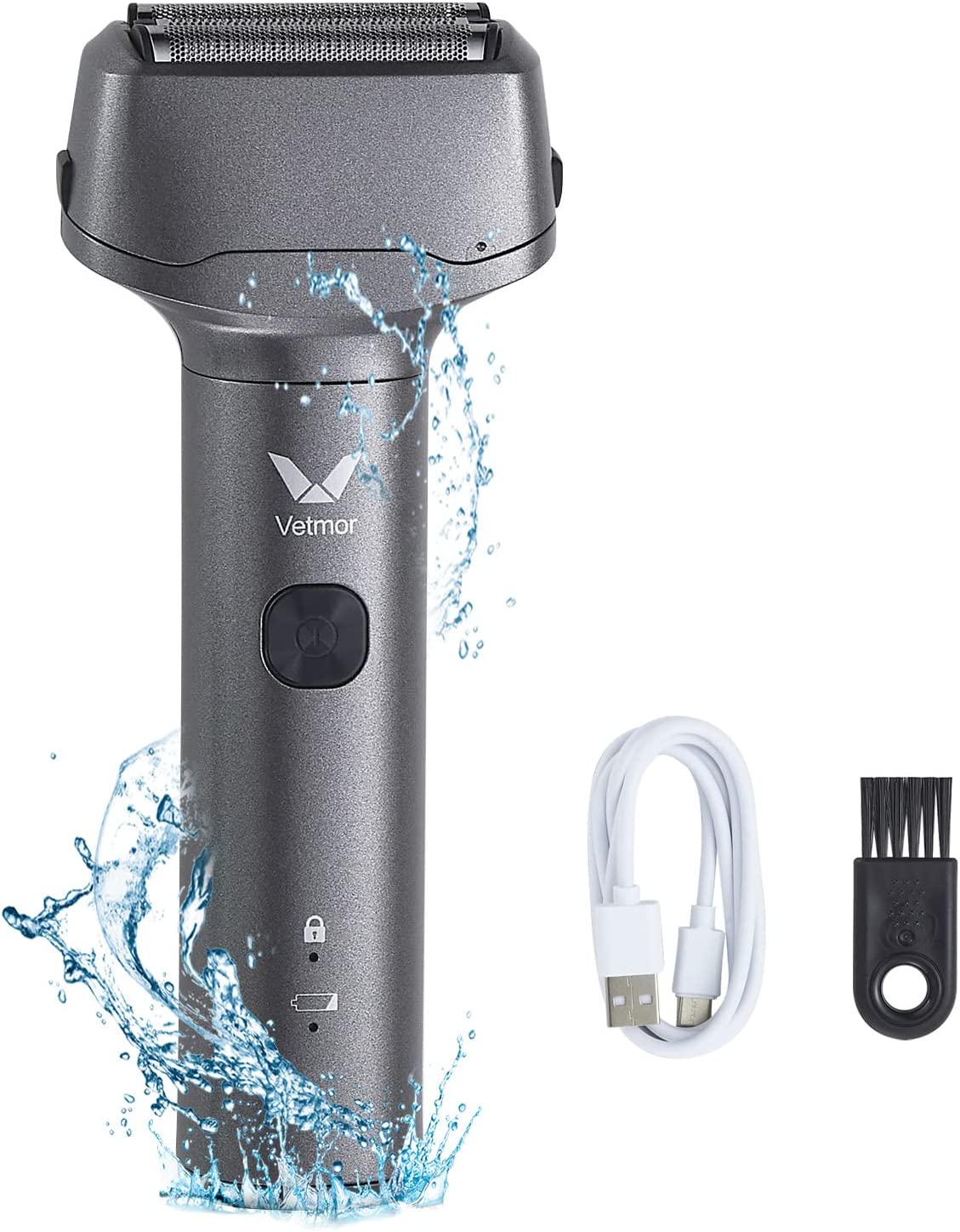 YSTINNG Electric Shavers, Electric Razor, Beard Trimmer for Men Grey DYF329-3683