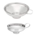 thumbnail image 2 of Wide Mouth Funnel,2Pcs Household Stainless Steel Kitchen Hopper Canning Funnel Cup Luxury Finish, 2 of 8