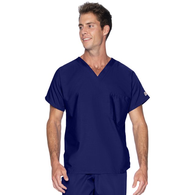 Landau Unisex Scrub Zone Classic Relaxed Fit Breathable Fade Resistant 1 Pocket Pull Over Tunic Scrub, Style 71221