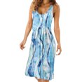 thumbnail image 2 of TJAZFJPA Robes de Soirée Femmes Robe d'Été Décontractée Sans Manches Robe de Plage Col Rond Robe Débardeur Imprimée Robes de Resort pour Femmes Robes d'Hiver, 2 of 7