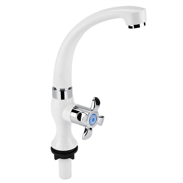 Plastic Single Cold Faucet, ABS Single Cold Faucet Water Tap Kitchen Sink Bathroom Basin Accessories G1/2 For Water Sink Washing Hand Basin