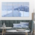 thumbnail image 1 of Blue Frosty Winter Weather Panorama - Landscape Print Wall Artwork, 1 of 3