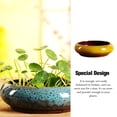 thumbnail image 2 of Baohd Flower Pot Ceramic Pots Hydroponic Planter Succulent Containers Glazed Shadow Large Diameter for Home Supplies Yellow, 2 of 9