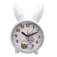 thumbnail image 1 of Langgg Nordic Style Cute Rabbit Deer Shaped Alarm Clock for Bedroom Blue Rabbit, 1 of 9