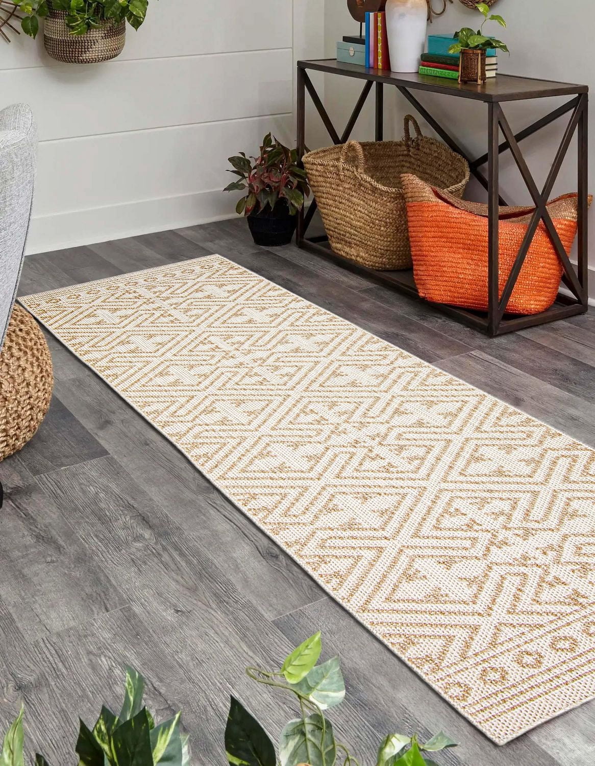 ECARPET Jute Style Area Rug for Bedroom, Living Room, Dining Room Hampshire Collection